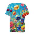 thumbnail image 5 of My Orders Cute Summer Tops for Women Floral Cotton T Shirts Loose Basic Fitted Cropped Tees Women Fashion Tops 2025 Previous Orders, 5 of 5