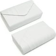thumbnail image 3 of mirlewaiy Women's Evening Bag Pleated Envelope Clutch Handbag Wedding Party Bridal Purse-velvet White, 3 of 7