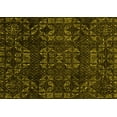 thumbnail image 1 of Ahgly Company Machine Washable Indoor Rectangle Abstract Yellow Modern Area Rugs, 2' x 3', 1 of 4