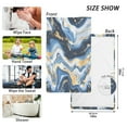 thumbnail image 4 of joogoo 2 PCs Hand Towels Sets Marble Blue Gold White Abstract Cotton Face Towel Bathroom Decorative, 4 of 7