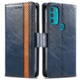 thumbnail image 3 of Case for Motorola Moto G71 Cover Leather Wallet Folio Case Book Design Flip Magnetic Closure - Blue, 3 of 5