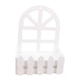 thumbnail image 2 of Valla de madera con estacas, maceta artificial para flores, cesta de flores para montar en la pared, para decoración de interiores y exteriores, bodas Cabeza redonda, 2 of 8