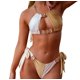 thumbnail image 4 of Trajes de Baño de Bikini de Mujer de Color Sólido Sexy de Moda Dividido con Pantalones, Nylon de Corte Alto para la Piscina de Playa Y las Vacaciones de Verano, 4 of 8
