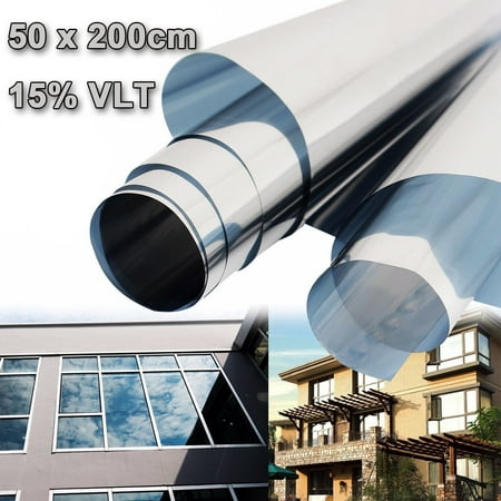 15% UV Solar Reflective Transmittance Insulation Sticker Window Film One Way Type Mirror 50cmx2m