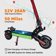 AJOOSOS X100 Electric Scooter for Adults, 5600W Dual Motor, 45 mph Fast Speed, 50 Miles Long Range, Foldable E Scooter