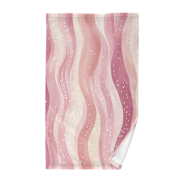 Yayeee 100% Cotton Hand Towels for Bathroom 16" x 28" Soft Absorbent Kitchen Towel, Soft Absorbent Brown Pattern