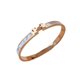 thumbnail image 1 of Pulsera galvanizada en la red de diseño de nicho de moda popular Pulsera de acero de titanio chapada en oro de 18 quilates, 1 of 4