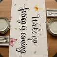 thumbnail image 5 of Table Runners 90 Inches Long Dress Scarves, Spring Groundhog Farmhouse Coffee/Dining/Kitchen Table Runner for Living Room, Watercolor Sunflower Botanical Rustic 13x90 Inch, 5 of 9