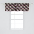 thumbnail image 2 of Ambesonne Colorful Window Valance, Sugar Skulls Flowers, 54" X 18", Multicolor, 2 of 3