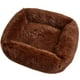 thumbnail image 2 of Cama de peluche para perros y gatos, suave y esponjosa, con cojín autocalentable, lavable a máquina., 2 of 8