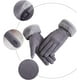 thumbnail image 5 of Guantes de invierno para mujer, cálidos, elásticos, con forro polar, guantes gruesos, pantalla táctil, SMS, clima frío, guantes de invierno para mujer (gris -2), 5 of 5