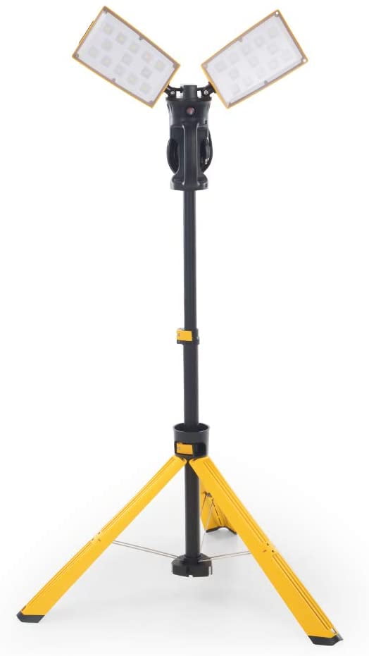 Details about   6000 Lumen Bright LED Heavy Duty Collapsible Tripod Contractor Garage Work Light 