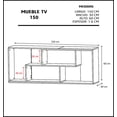 thumbnail image 5 of Mueble PARA TV DECOMOBIL Mesa centro de entretenimiento encino polar, 5 of 5