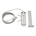 thumbnail image 3 of Tripp Lite Power Strip Hospital Medical Cord Wrap Drip Shield 4 Outlet 10' Cord - Power strip - 15 A - AC 120 V - input: NEMA 5-15 - output connectors: 4 - 10 ft cord - white, 3 of 10