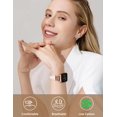 thumbnail image 2 of Wearlizer Slim Leather Watch Band Compatible with Apple Watch Bands 38/40/41/42/44/45/46/49mm Women Thin Strap for Iwatch Series 11/10/9/8/7/6/5/4/3/SE/Ultra, 2 of 6
