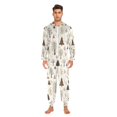 thumbnail image 3 of FORMRS Onesies Pajama for Adults Unisex Hoodie Winter Jumpsuit One Piece Sleepwear, Sizes S-2XL, Winter Forest, 3 of 7