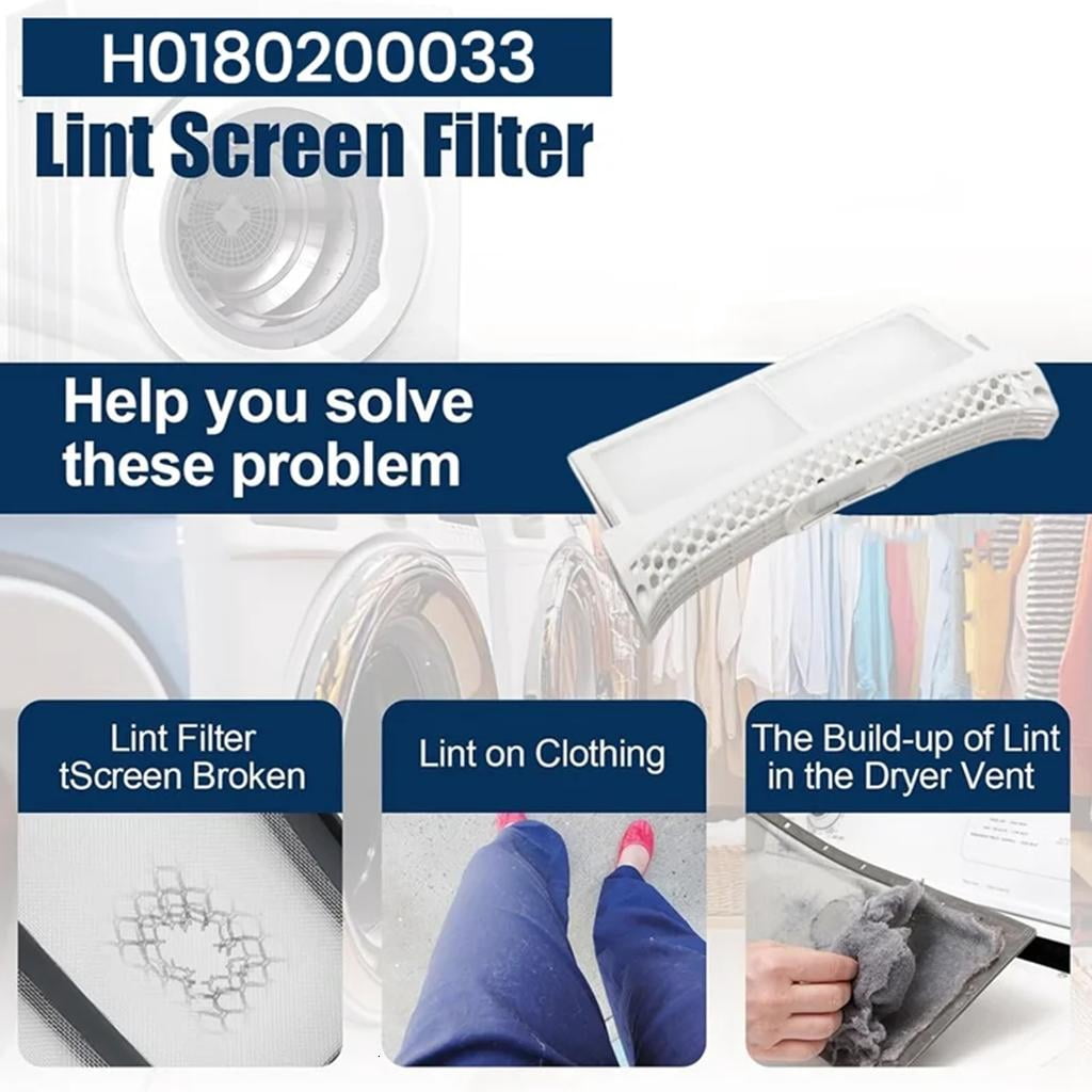 Osdhezcn Replacement Dryer Filter for H0180200033 for Efficient Lint Dust Removal