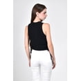 thumbnail image 3 of Blusa de punto con jareta ajustable /Juvenil, 0176 (Negro) negro M, 3 of 4