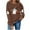 Brown, variant on Ruimatai Women Adult Halloween Printed Long Sleeve T-Shirt Casual Loose Fit Round Neck Soft Polyester Top