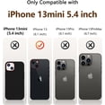 thumbnail image 3 of [5 in 1 for iPhone 13 Mini Case 5.4 inch, with 2 Pack Screen Protector + 2 Pack Camera Lens Protector, Liquid Silicone Slim Shockproof Protective Phone Case (Black)………, 3 of 12