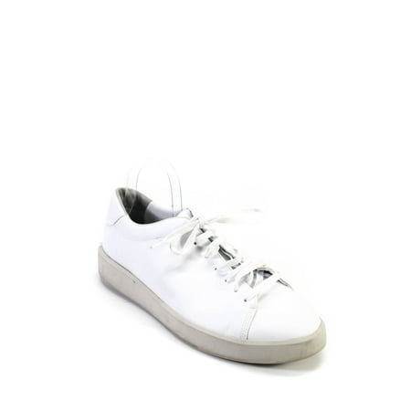 

Everlane Mens Leather Low Top Lace Up Closure Sneakers White 12.5