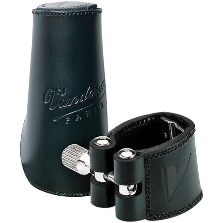 Vandoren Leather Saxophone Ligature With Cap Soprano Sax with Leather Cap