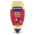 thumbnail image 2 of Vinaigrette mayonnaise épicée Hellmann’s, faite avec de vrais piments chili, sans gluten, bouteille souple, 750 ml, 2 of 11