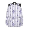 thumbnail image 2 of Rateoe Bouquet and Lavender Flowers Pattern Student Backpack,Backpack for School,Lightweight Bag,Travel Backpack,Outdoor Backpack,Large Capacity Backpack, 2 of 8