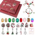 thumbnail image 1 of Juego de caja ciega sorpresa de Adviento, calendario de cuenta regresiva de 24 aleaciones, dijes de Navidad, pulsera, adornos creativos DIY, colgantes de Navidad, 1 of 4