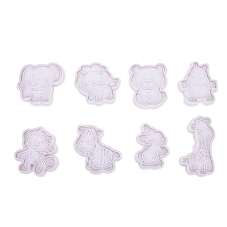 

8 Pcs Creative Biscuit Baking Molds Home Unique Dessert Molding Tools (White)