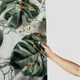 thumbnail image 3 of Orinice  Monstera Shower Curtain, Marble Background and Leaves Print a Whispers' Call Nature Flora and Stone, Cloth Fabric Bathroom Decor Set with Hooks,  69x72, 3 of 7