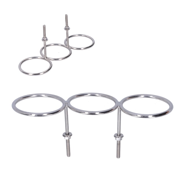 Organizador De Vasos Para Barcos, Portavasos Para Barcos, 3 Anillos, Ligero Y Duradero, Acero Inoxidable 316, A Prueba De Herrumbre, Para Autos, Apartamentos Y Autocaravanas, Para ANGGREK Otros