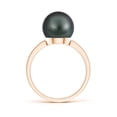 thumbnail image 2 of ANGARA Classic Tahitian Cultured Pearl Solitaire Ring in 14K Rose Gold for Women | June Birthstone, Birthday, Anniversary, Jewelry Gift for Women | Pearl Ring, 2 of 7