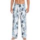 thumbnail image 1 of Balery Playful Penguins and Snowmen Pantalones de pijama para hombre, pijama ultraligero, pantalón de descanso-Small, 1 of 6