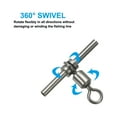 thumbnail image 5 of T-Shape Fishing Swivels 70Lbs Swivels Fishing Tackle 3-Way Cross Line Swivels, 20 Pack, 5 of 6