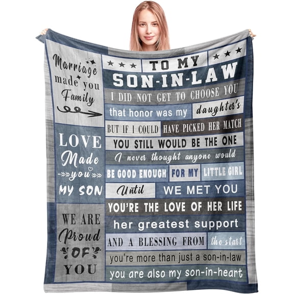 Gifts for Son Blanket - Son Gifts from Mom/Dad - Son Christmas Birthday Gift - Son Gifts - to My Son - Gift Ideas for Adult Son - 60"x50"