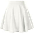 thumbnail image 3 of Borke Women's Basic Versatile Stretchy Flared Casual Mini Skater Skirt, 3 of 9