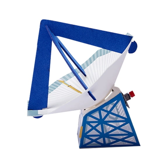 DIY Paper Craft for Kids Space Themed Science Projects Kit Satellite Station 4.3"x4.3"x5.1" Crafts Educational Toy