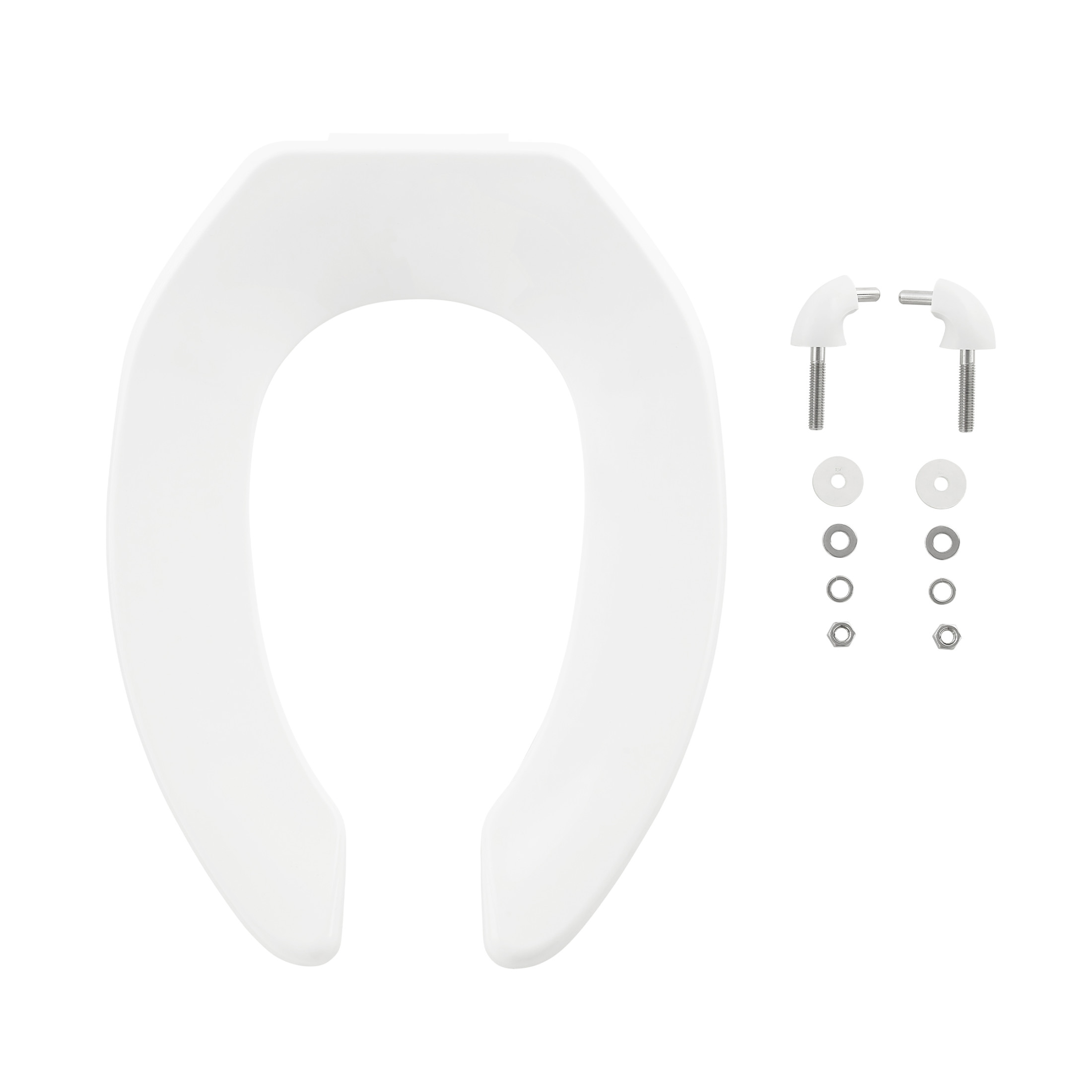 Commercial Standard Elongated Seat, Glossy White