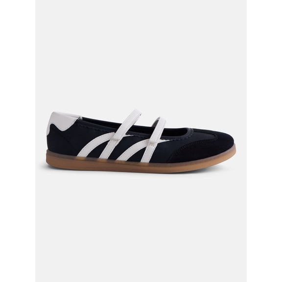No Boundaries Women’s Strappy Ballet Sneakers