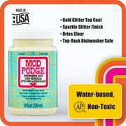 Mod Podge Dishwasher Safe Gold Glitter, 8 fl oz