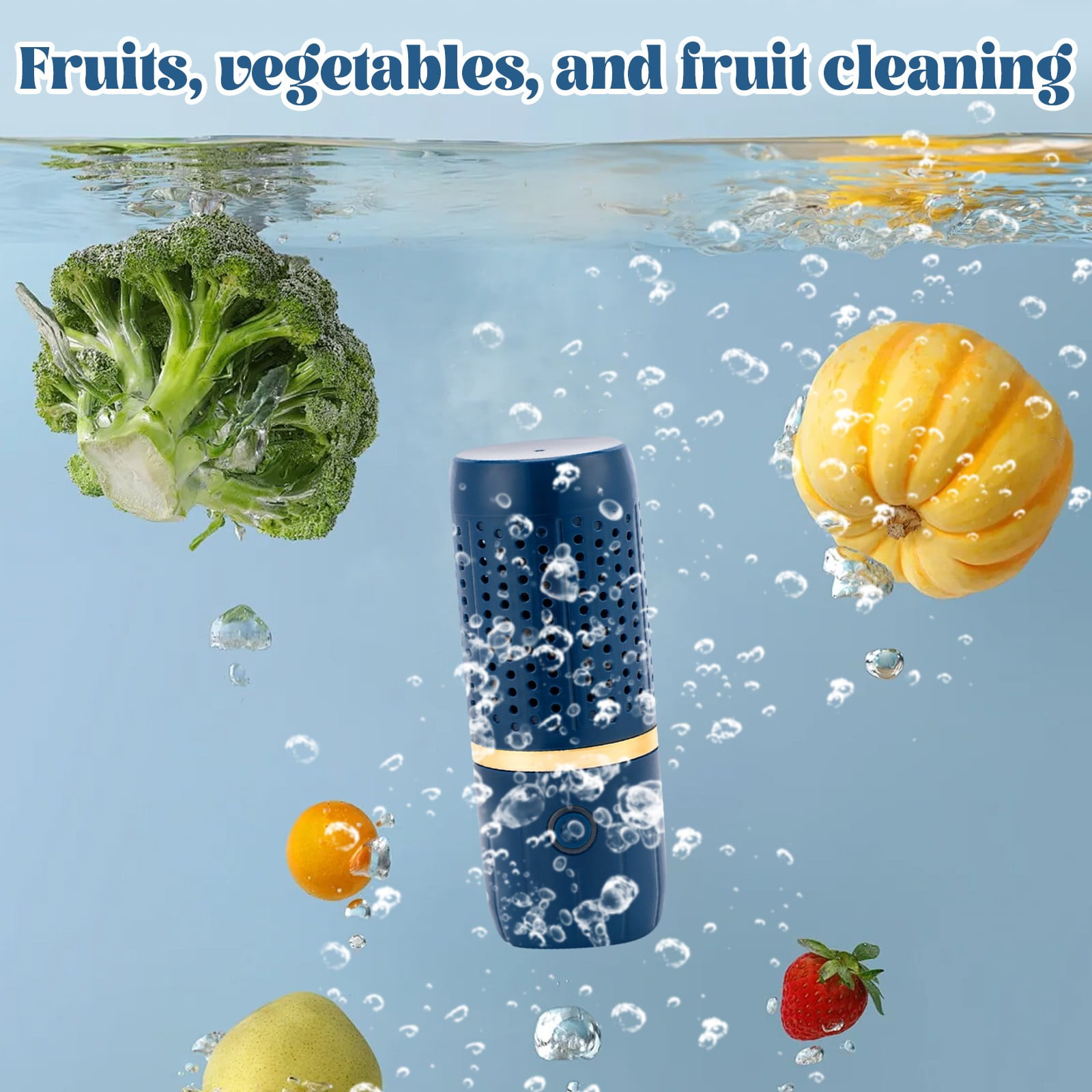 Portable Dishwasher & Wireless Cleaning Machine For Tableware, Vegetables, Meat & More, 99% Harmful Residue Removal, 10-Minute Quick Clean, Ipx7 Waterproof, No Detergent For