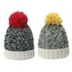thumbnail image 1 of Gorros de lana para hombres y mujeres, gorro de punto con parches y mezcla de lana, 1 of 5
