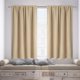 thumbnail image 5 of Cortinas aislantes de bajo consumo, estilo escandinavo, de seda lisa, para ventanas de dormitorio y cocina, que bloquean el calor y evitan corrientes de aire, 304 x 203 cm, para decoración, 5 of 7