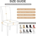 thumbnail image 6 of Summer Pattern Chair Covers for Dining Room Set of 6, Stretch Kitchen Chair Covers Washable Parsons Chair Slipcover Removable Dining Chair Protectors for Hotel,Ceremony,Banquet, 6 of 6