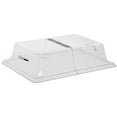 thumbnail image 2 of Cal-Mil Rectangular Clear Polycarbonate Center Hinged Dome Cover - 26"L x 18"W x 4"H, 2 of 4