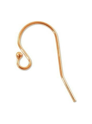 Menkey Earring Hooks 50PcS25Pairs, Stainless Steel Rose gold
