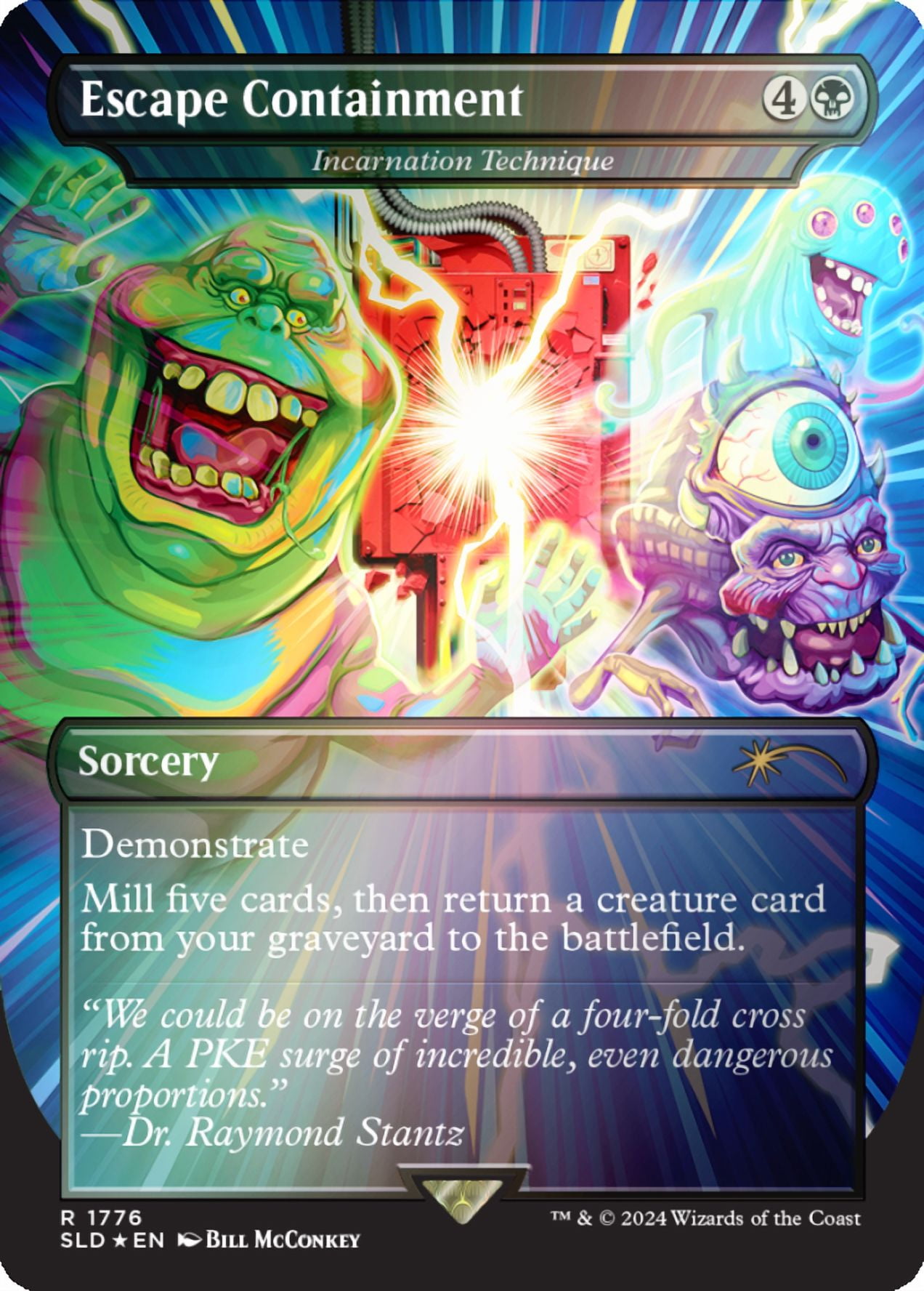 Magic the Gathering Secret Lair x Ghostbusters: Slimer Foil Edition