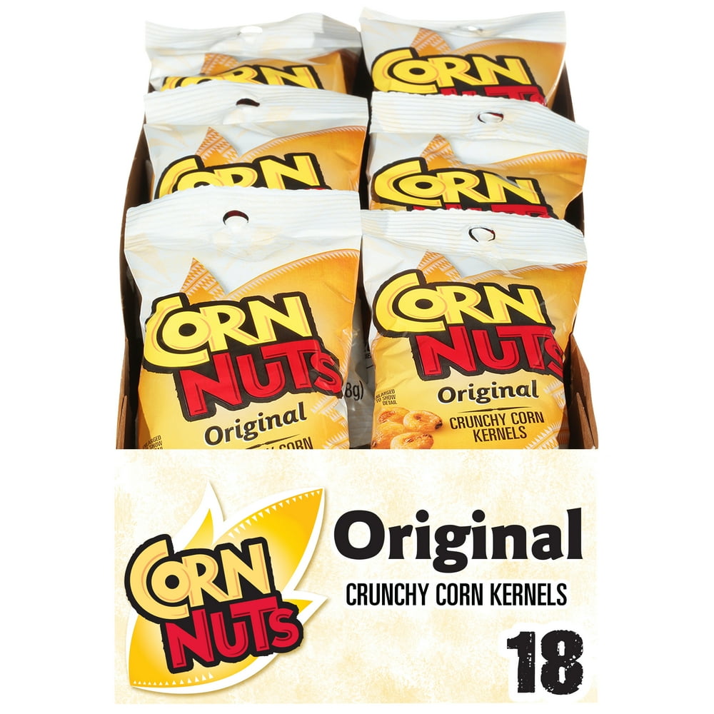 Corn Nuts Original Crunchy Corn Kernels, 18 ct Box, 1.7 oz Packs