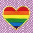 thumbnail image 5 of Linum Home Textiles 100% Turkish Cotton Diamond Cheerful Rainbow Heart Pestemal Beach Towel, 5 of 5
